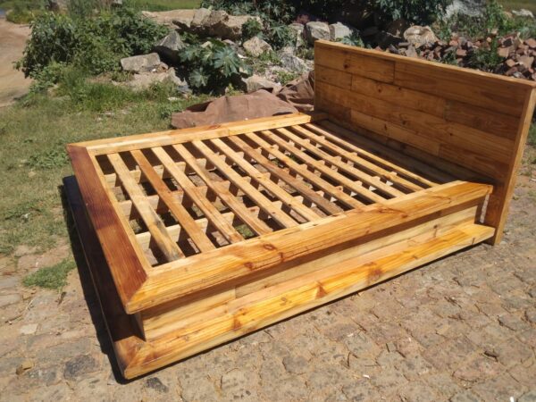 Wooden Floating Bed - Image 2