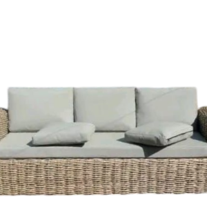 Wicker Sun Lounger with Cushion