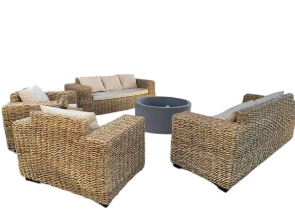 Handwoven Wicker Dining Set