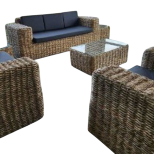 Wicker Sun Lounger with Cushion