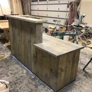 wooden COUNTER