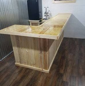 wooden COUNTER